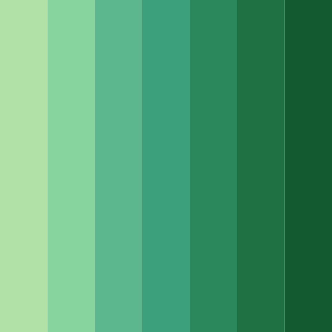 Download shades of verde color palette PNG image (square)