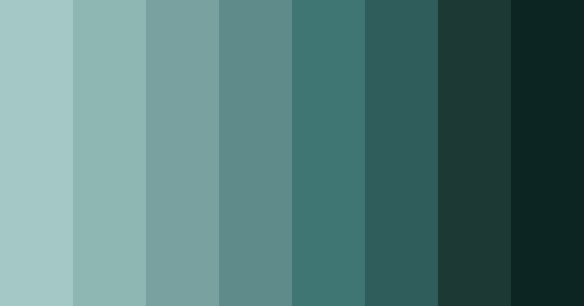 Download dark teal color palette PNG image (landscape)