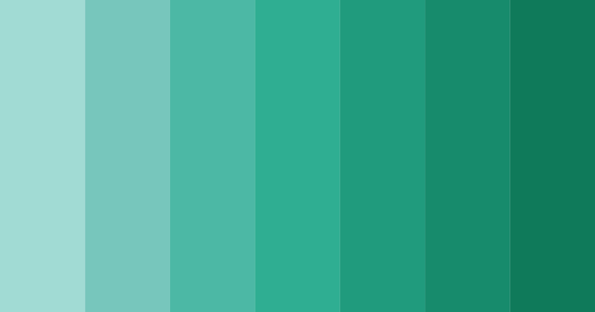 Download teal tranquility color palette PNG image (landscape)