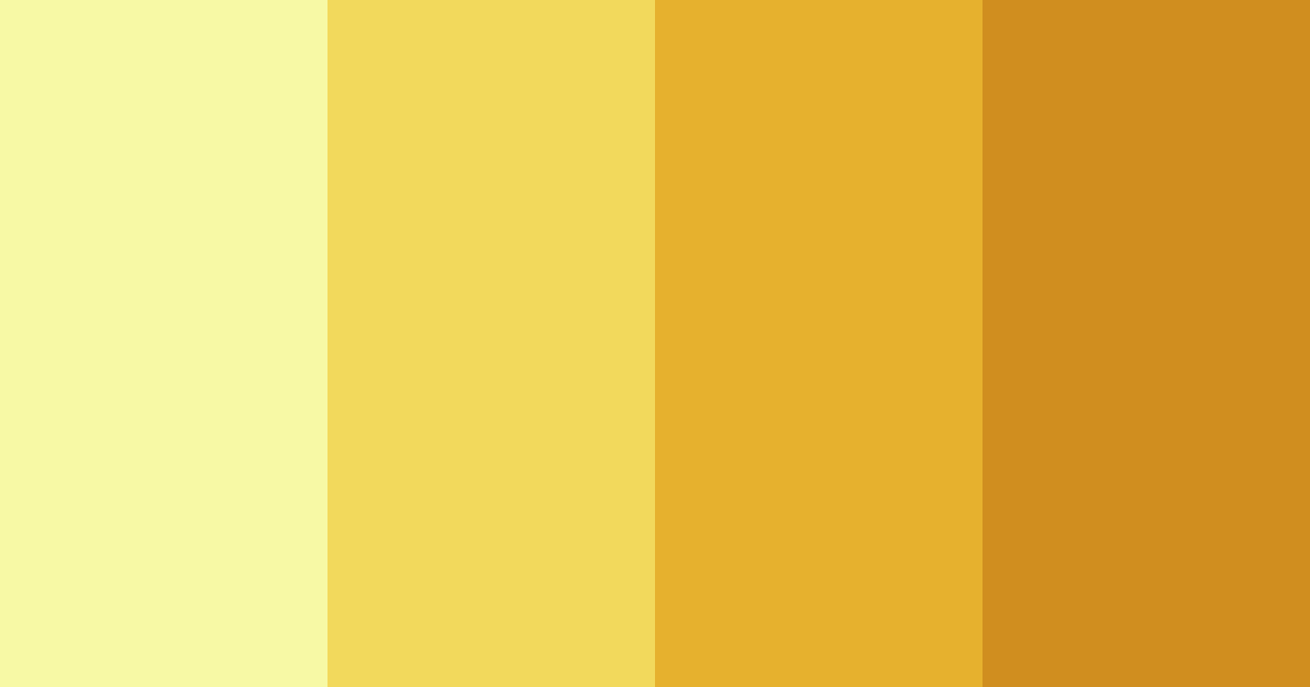 Download golden sunshine color palette PNG image (landscape)