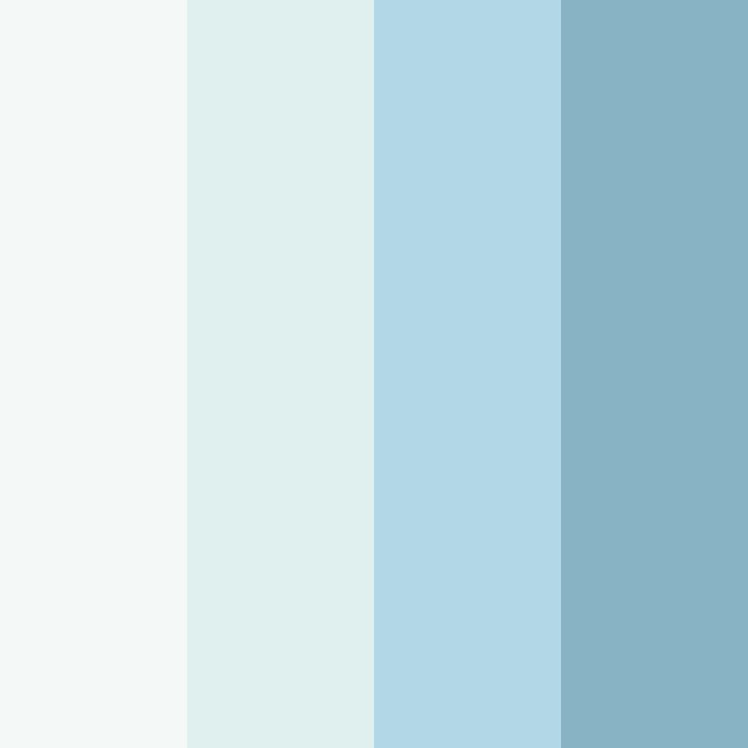 Download light blue snow color palette PNG image (square)