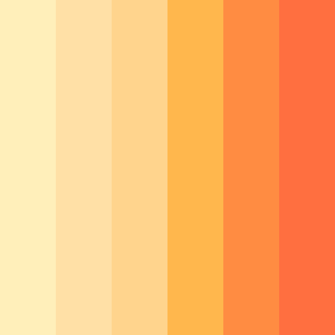 Download sunrise serenade color palette PNG image (square)