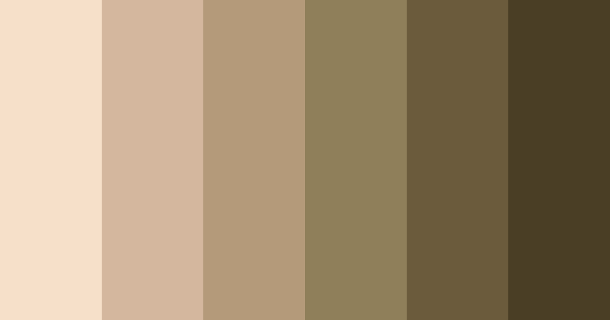 Download brown milk tea color palette PNG image (landscape)