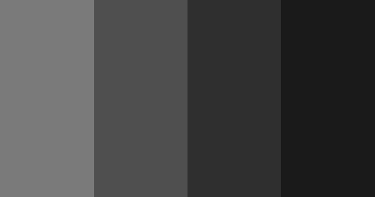 Download soft black shades color palette PNG image (landscape)