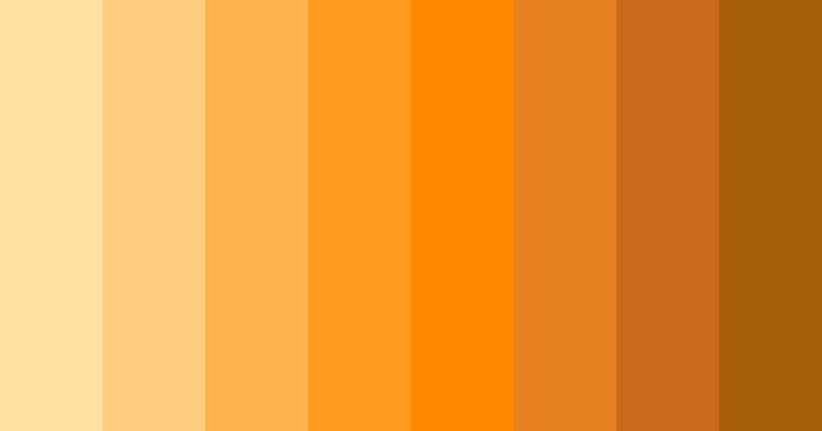 Download amber sunset color palette PNG image (landscape)