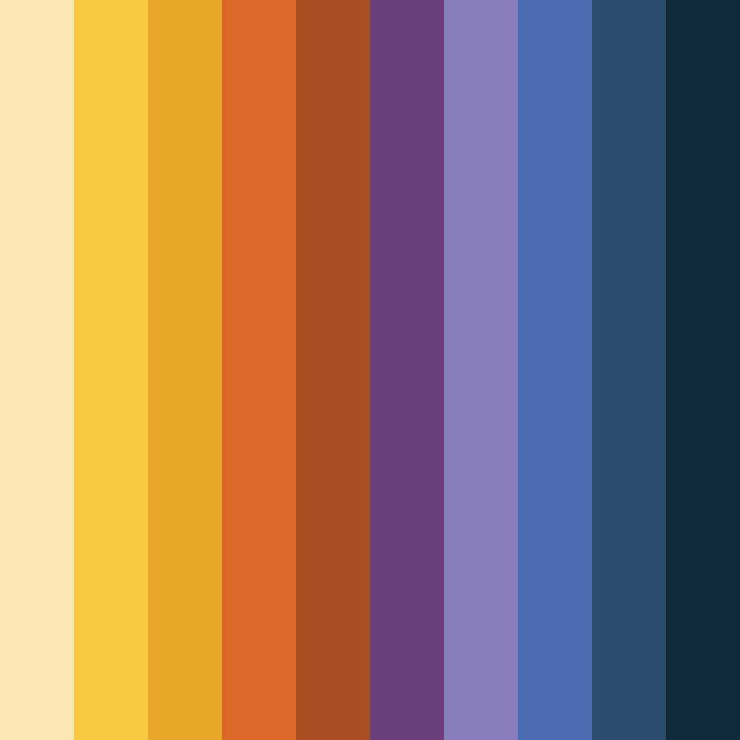 Download vibrant harmony color palette PNG image (square)