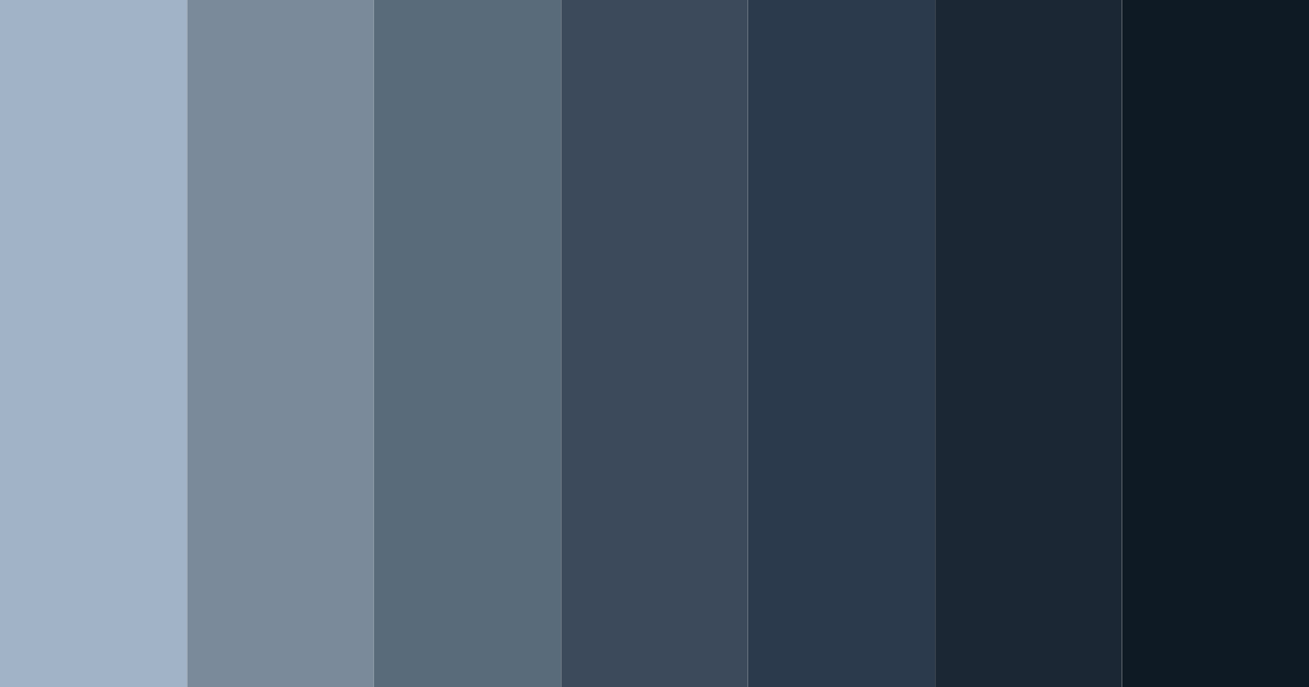 Download midnight slate color palette PNG image (landscape)