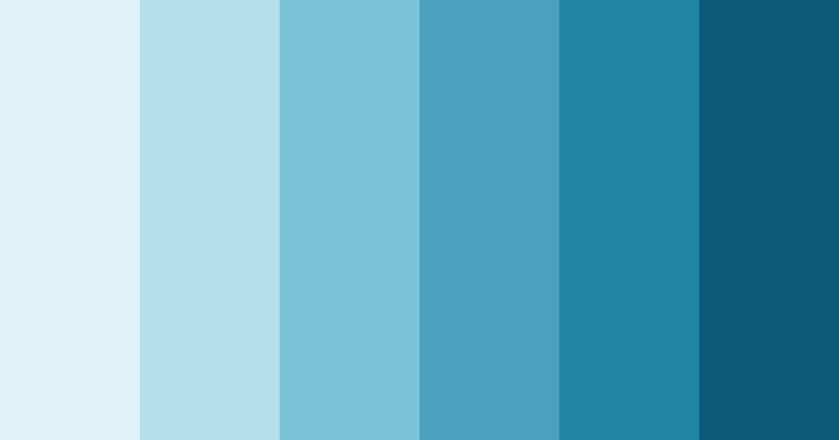 Download aqua serenity color palette PNG image (landscape)