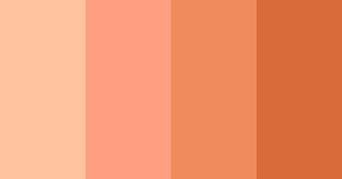 Download peach melba color palette PNG image (landscape)