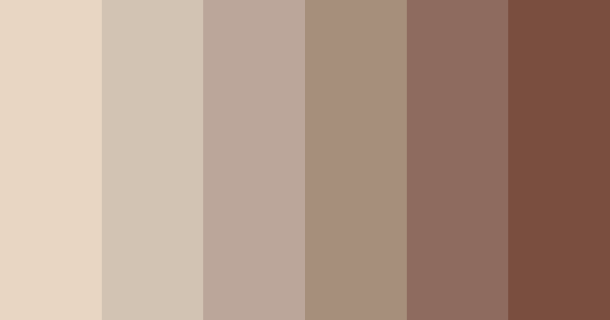 Download shades of oatmeal color palette PNG image (landscape)