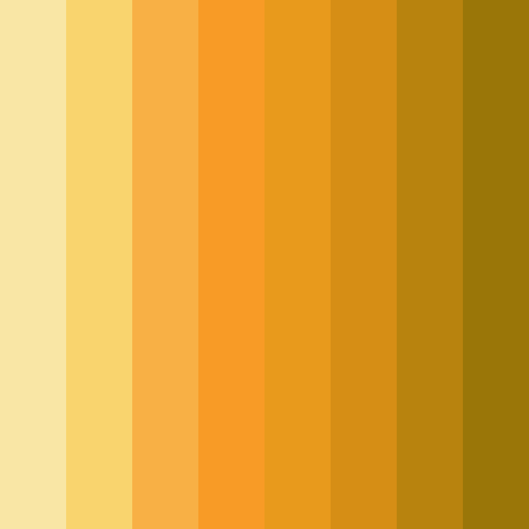Download golden dreams color palette PNG image (square)