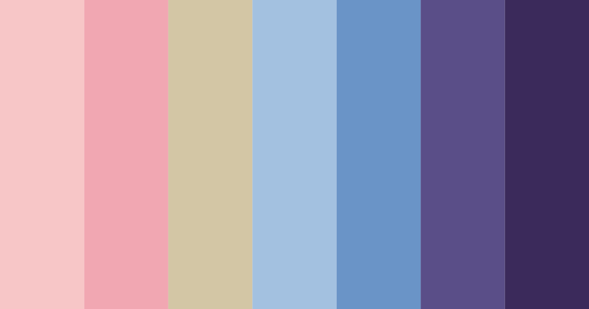 Download shades of pink and blue color palette PNG image (landscape)