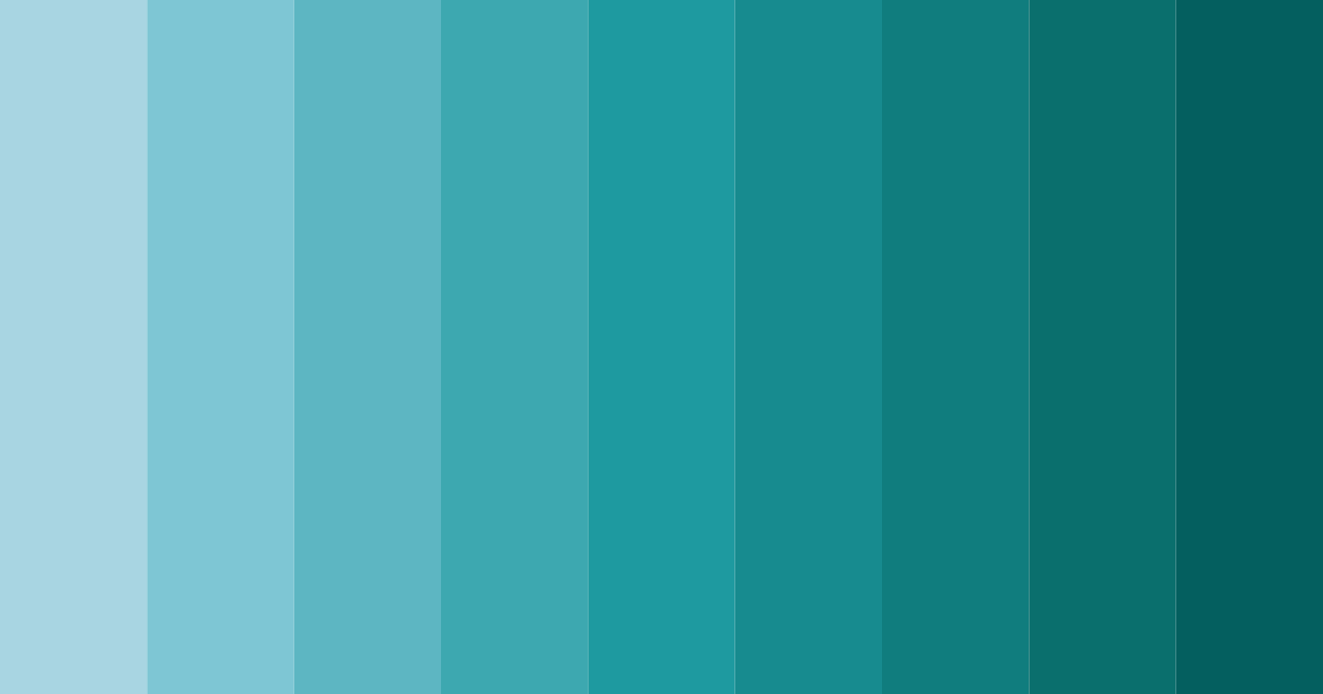 Download aqua dream color palette PNG image (landscape)