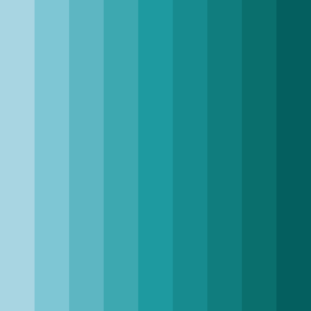Download aqua dream color palette PNG image (square)