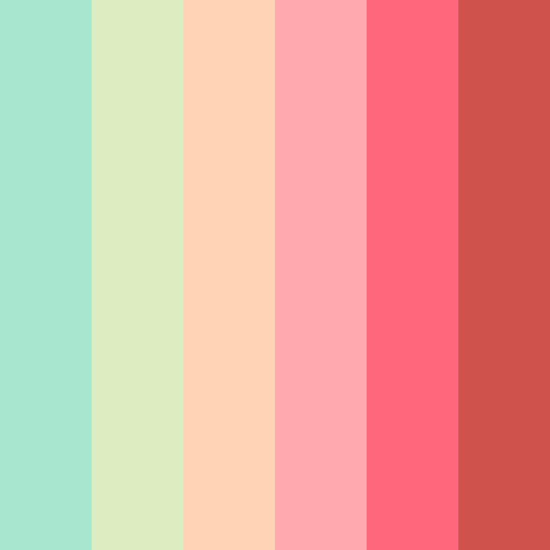 Download botanical remedy color palette PNG image (square)