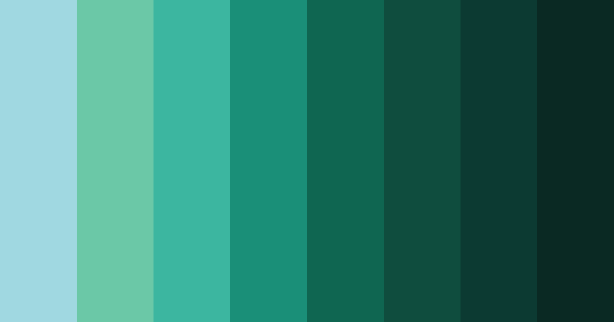 Download tropical tranquility color palette PNG image (landscape)