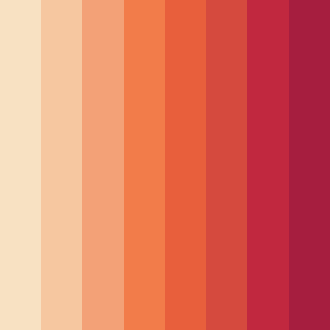 Download shades of skin color palette PNG image (square)