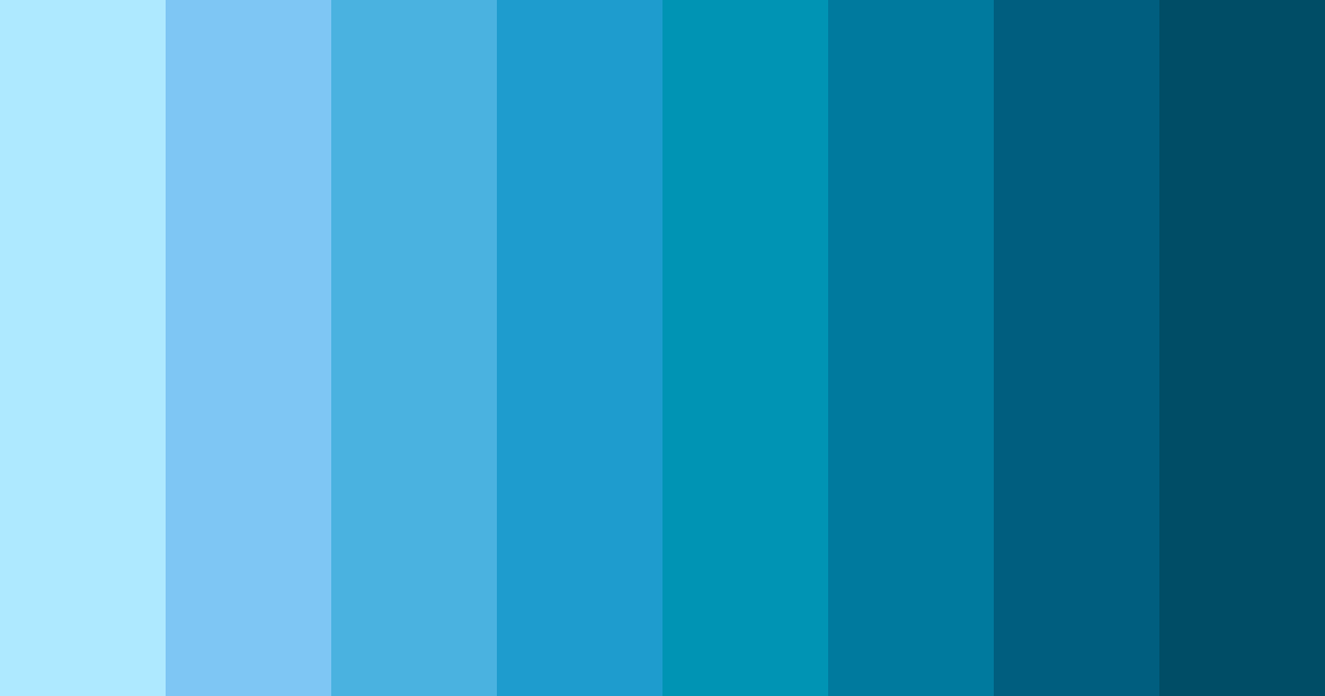 Download light blue ocean color palette PNG image (landscape)