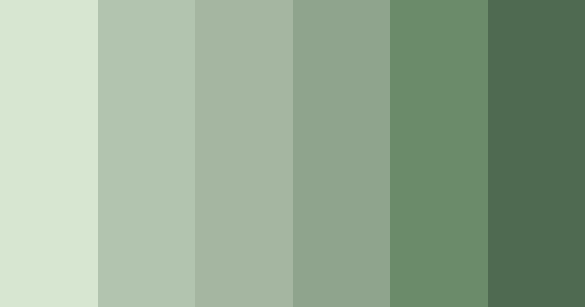 Download whispering greens color palette PNG image (landscape)