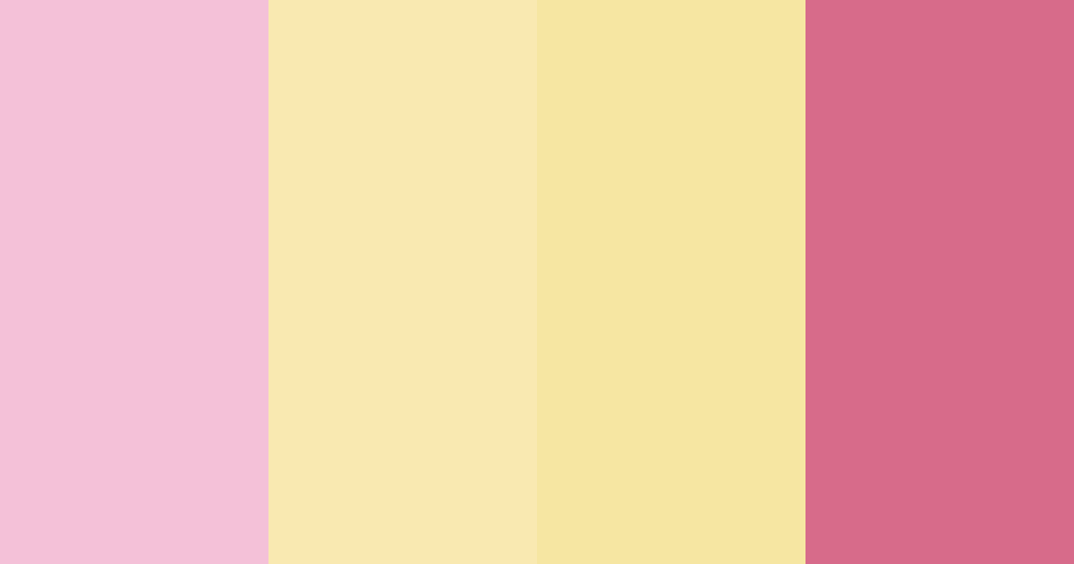 Download pink and yellow dream color palette PNG image (landscape)