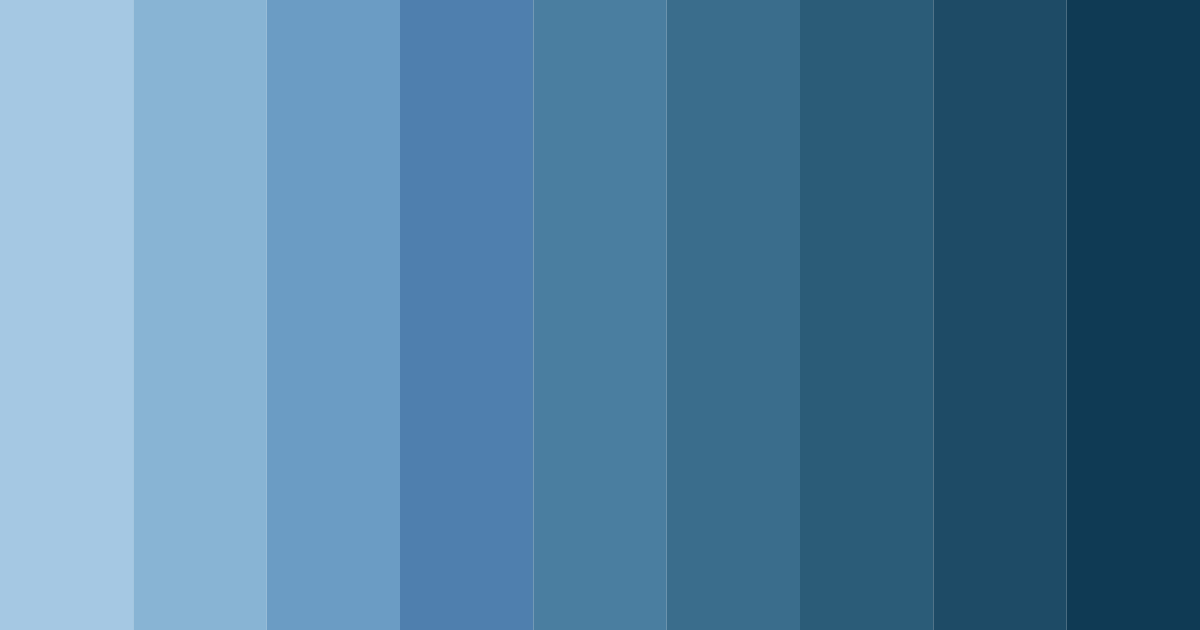 Download muted sapphire blue color palette PNG image (landscape)