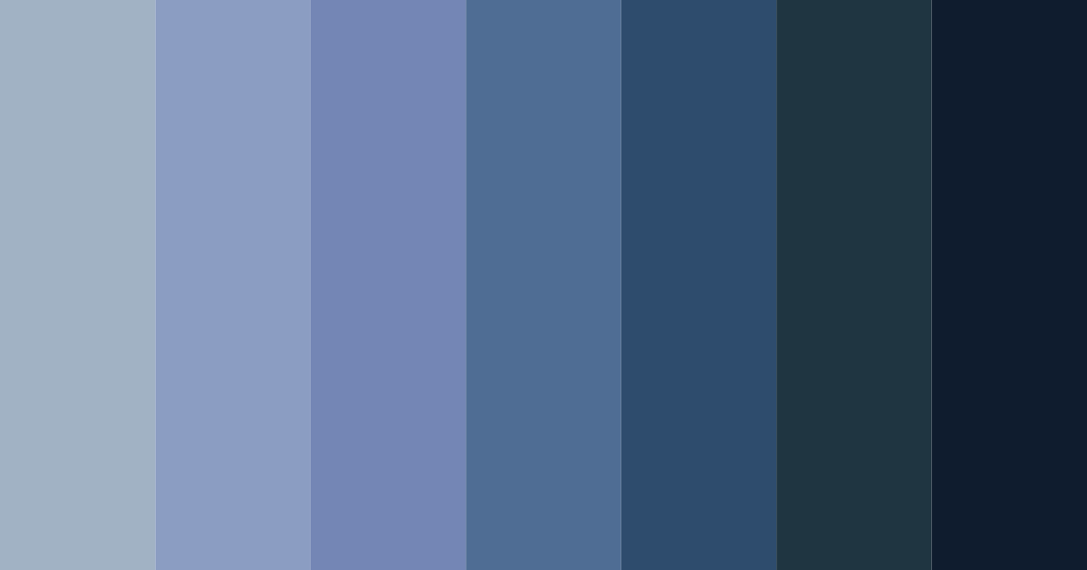 Download muted navy blue color palette PNG image (landscape)