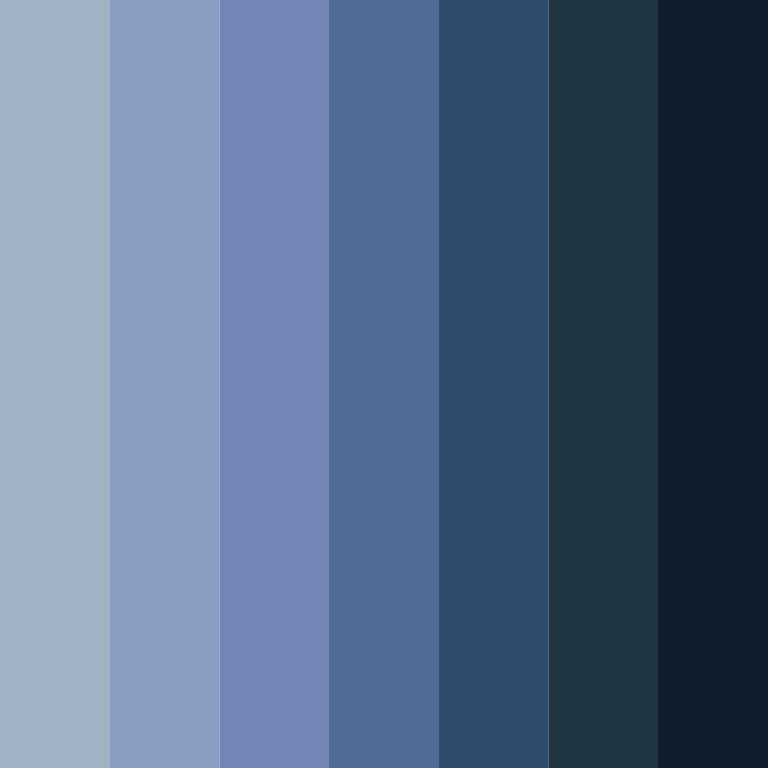 Download muted navy blue color palette PNG image (square)