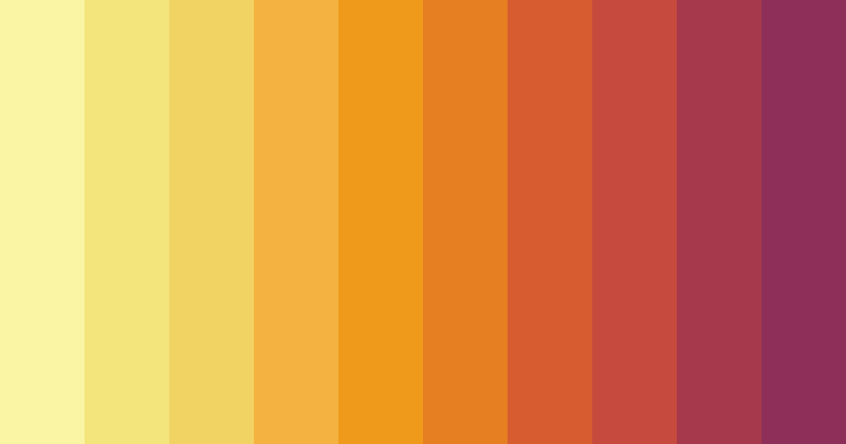 Download warm yellow color palette PNG image (landscape)