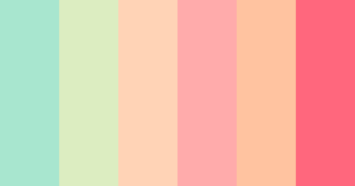 Download fresh pink color palette PNG image (landscape)
