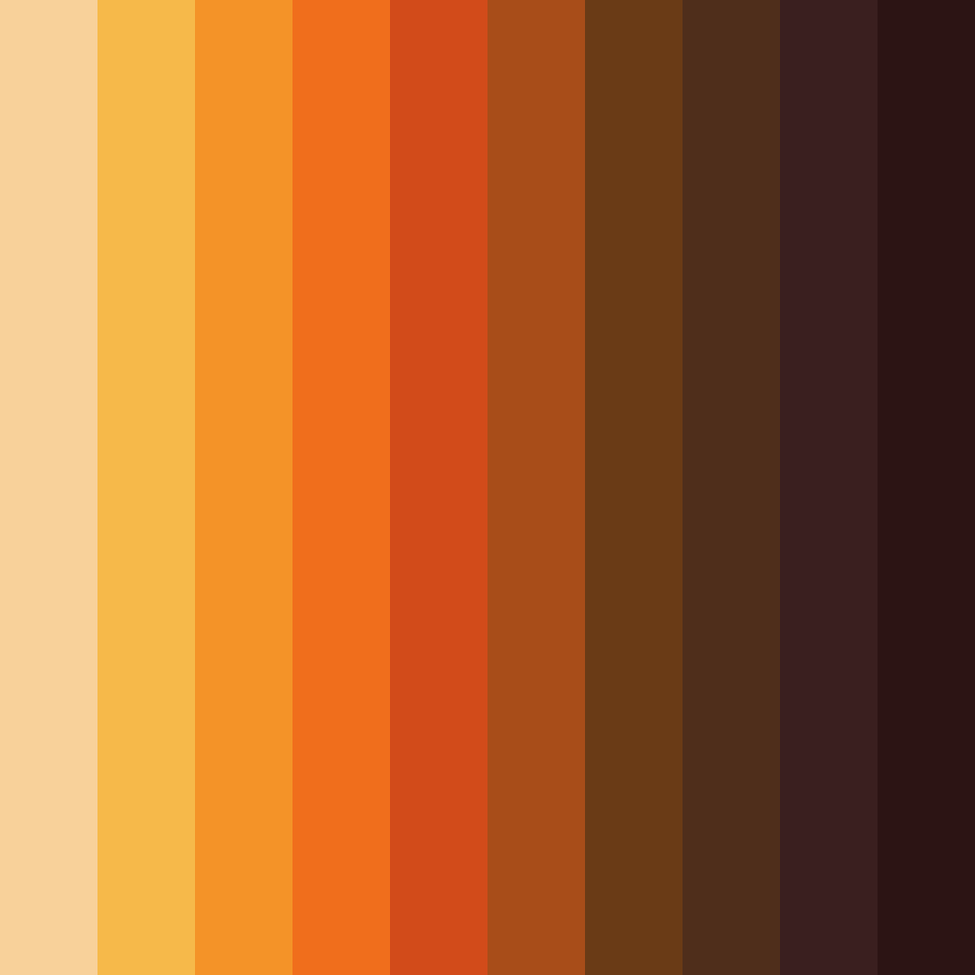 Download blue-orange sunset color palette PNG image (square)