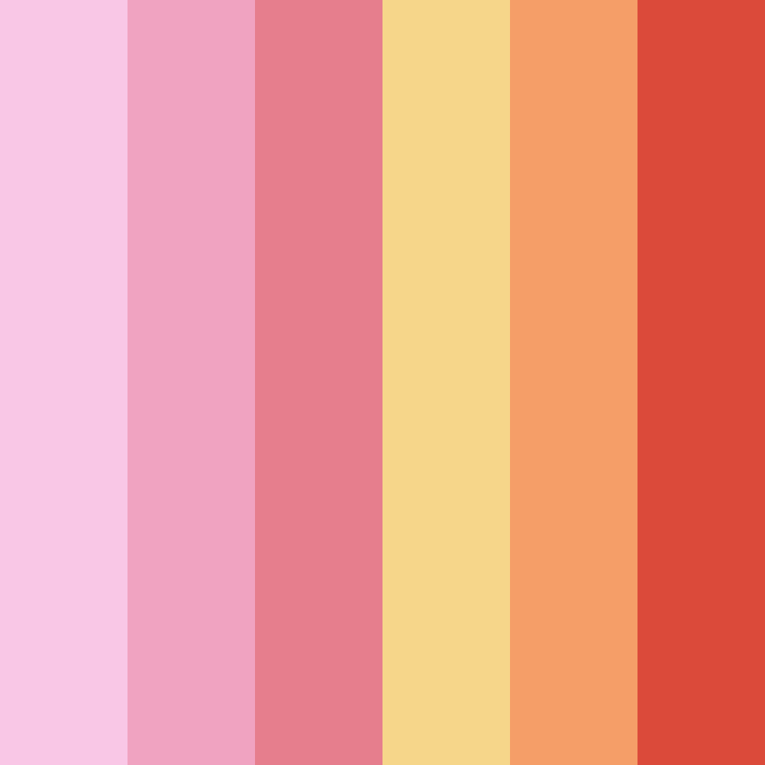 Download pink playground color palette PNG image (square)