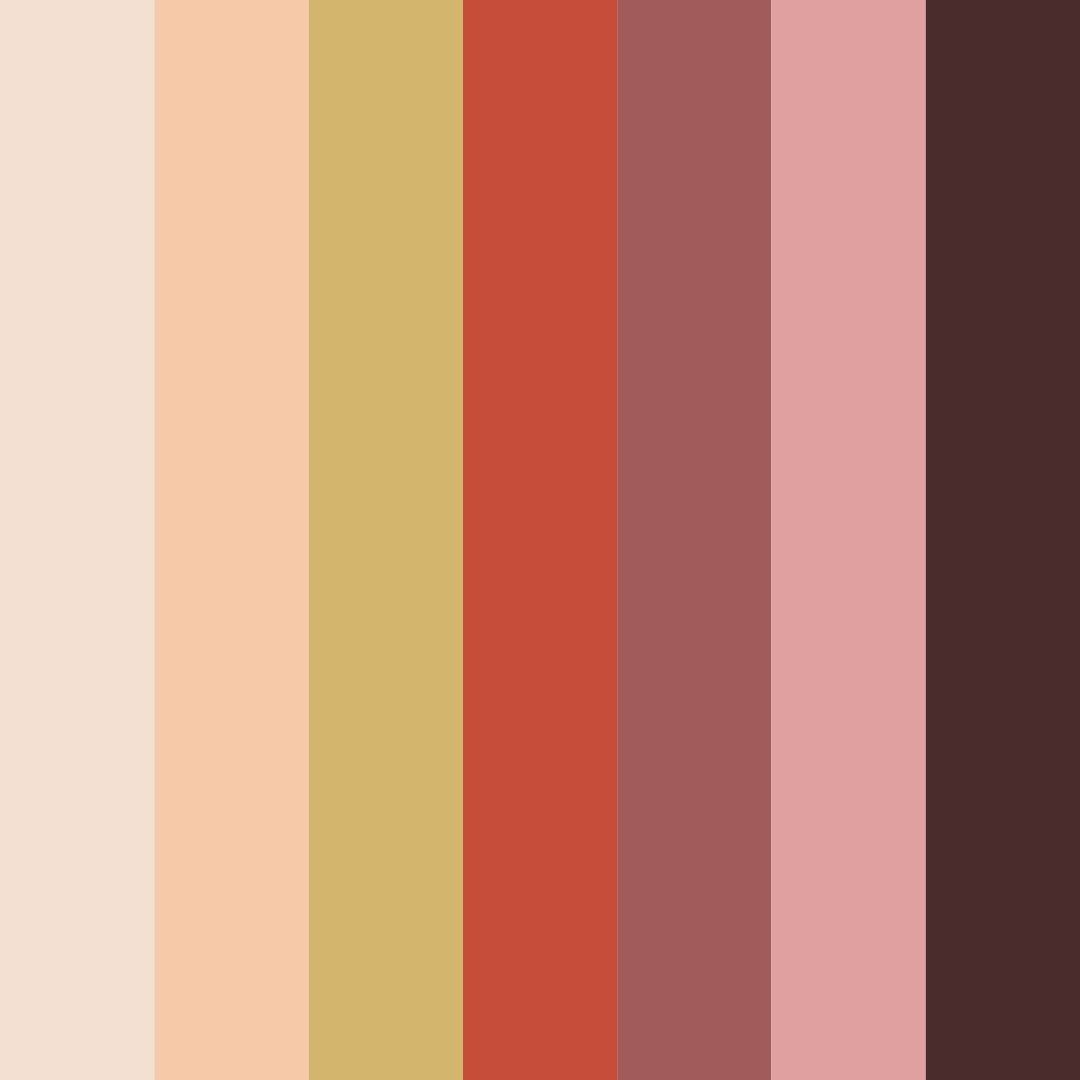 Download burgundy blush color palette PNG image (square)