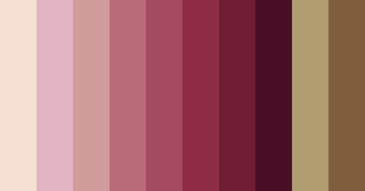 Download rosé elegance color palette PNG image (landscape)