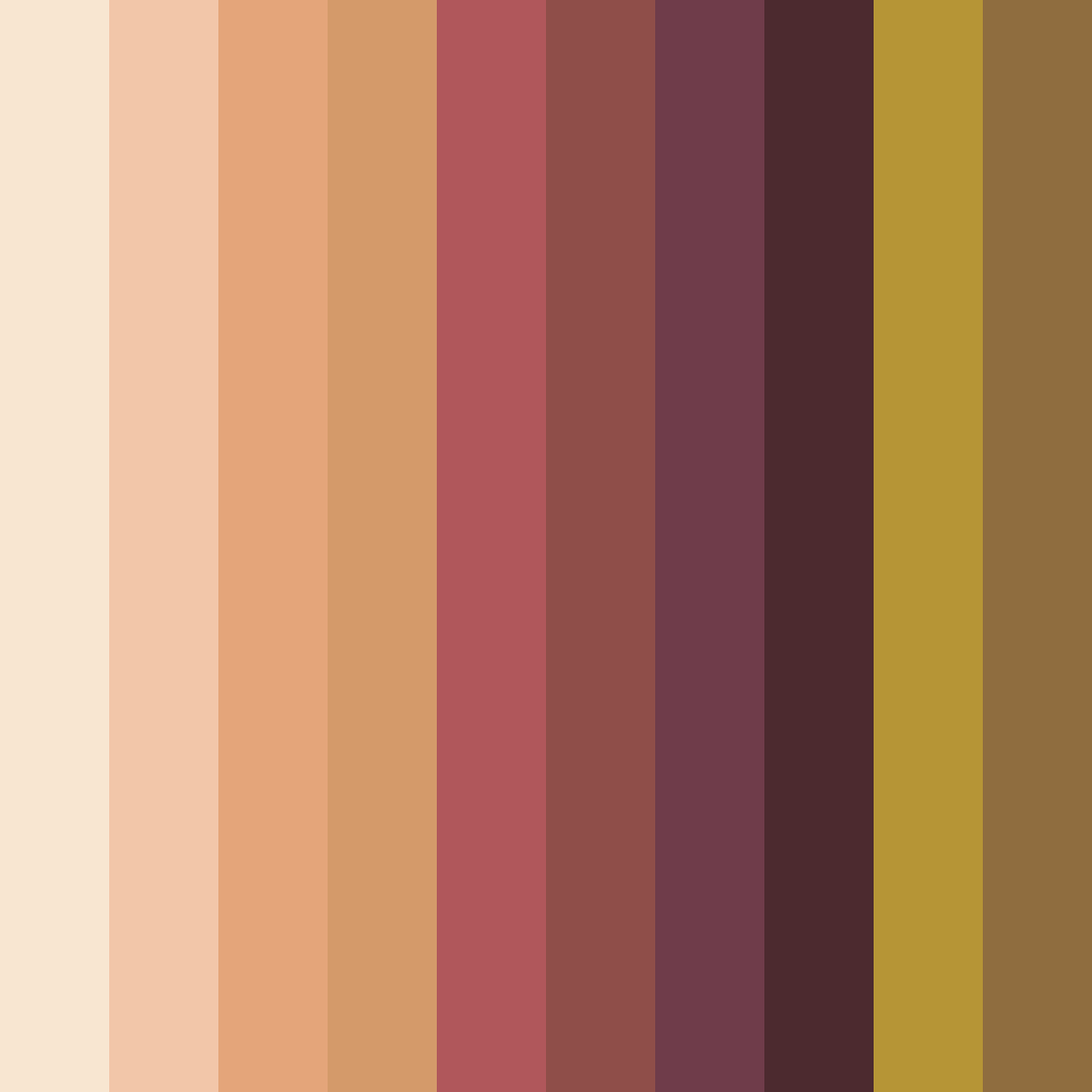 Download timeless elegance color palette PNG image (square)