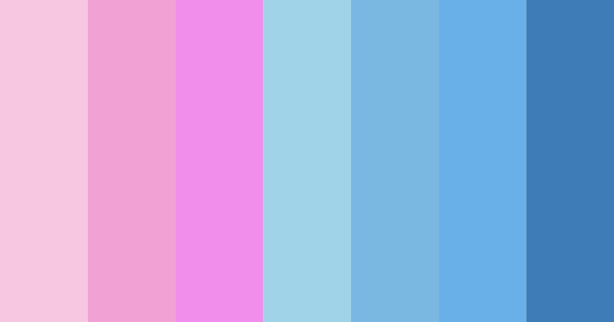 Download cotton candy dreams color palette PNG image (landscape)