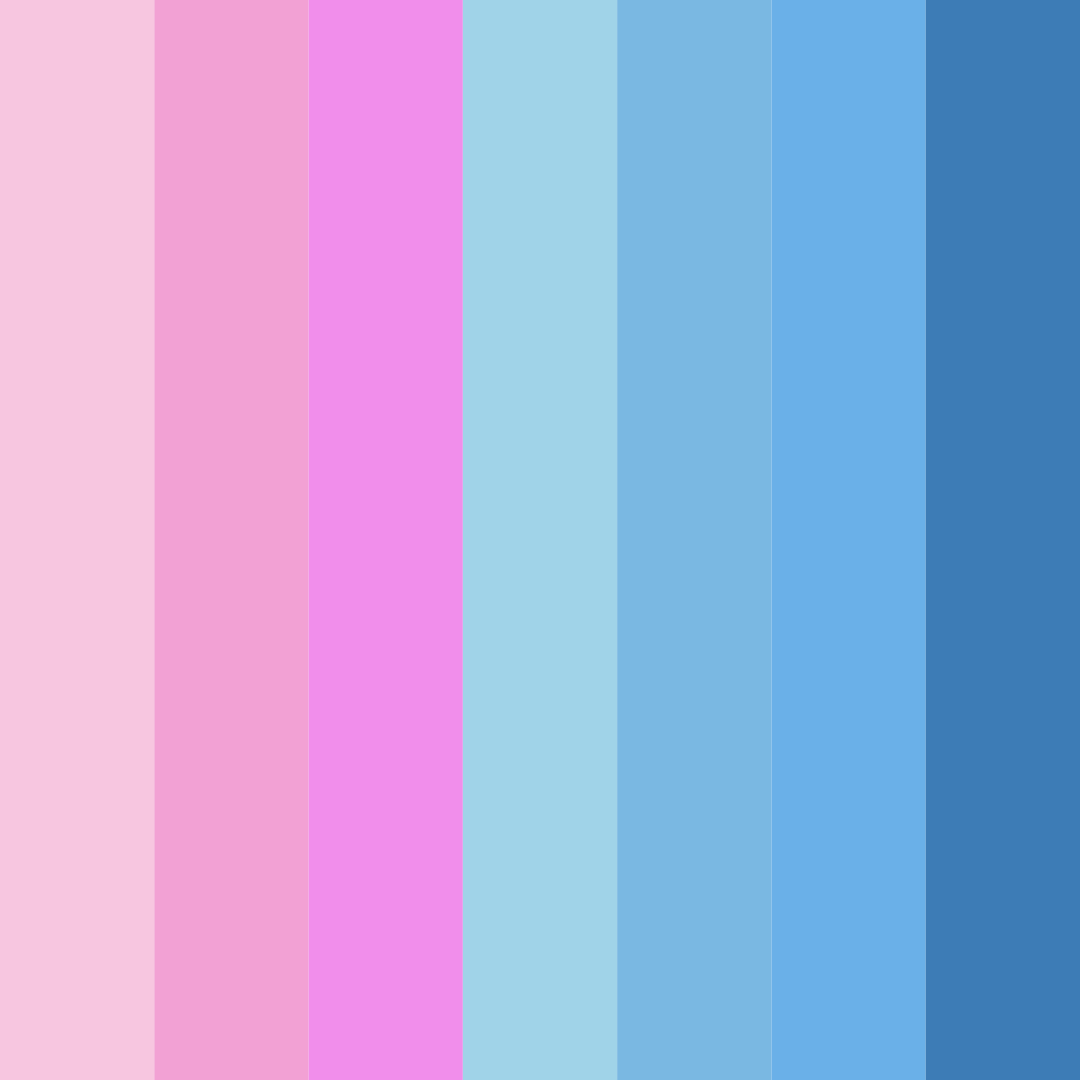 Download cotton candy dreams color palette PNG image (square)