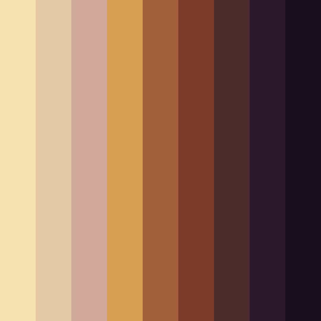 Download starlit dunes color palette PNG image (square)
