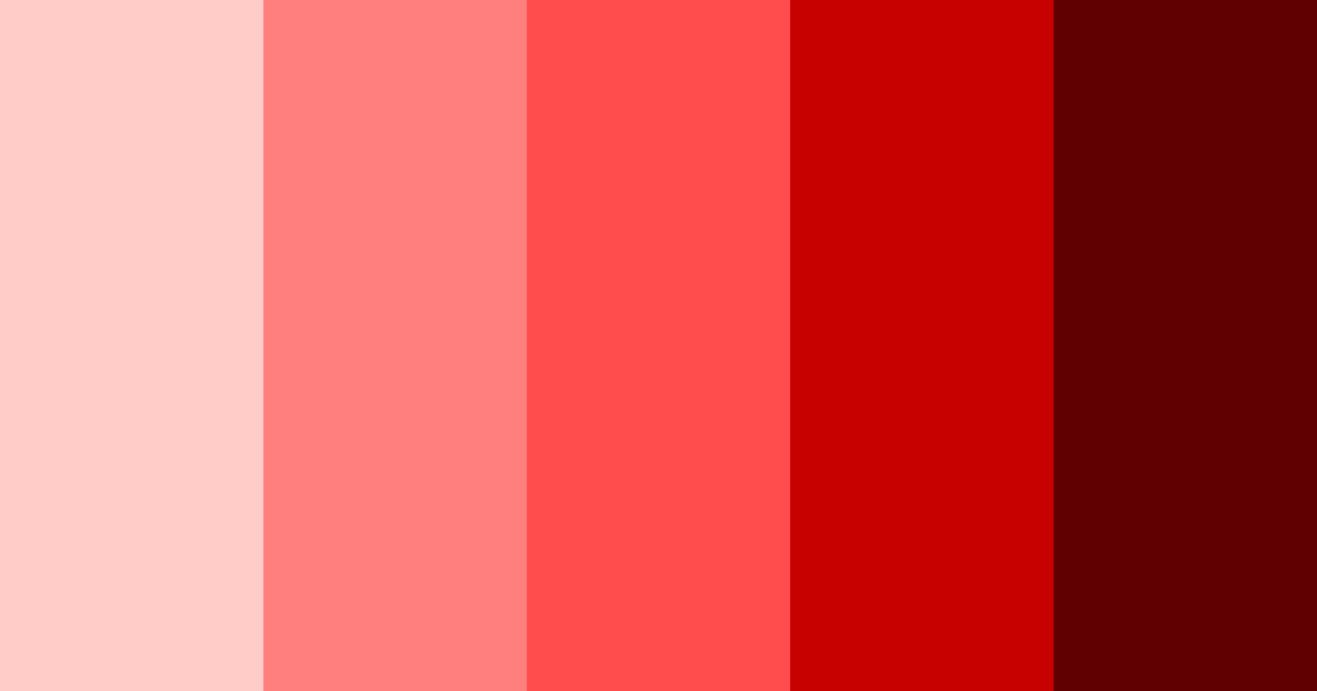 Download bright red color palette PNG image (landscape)