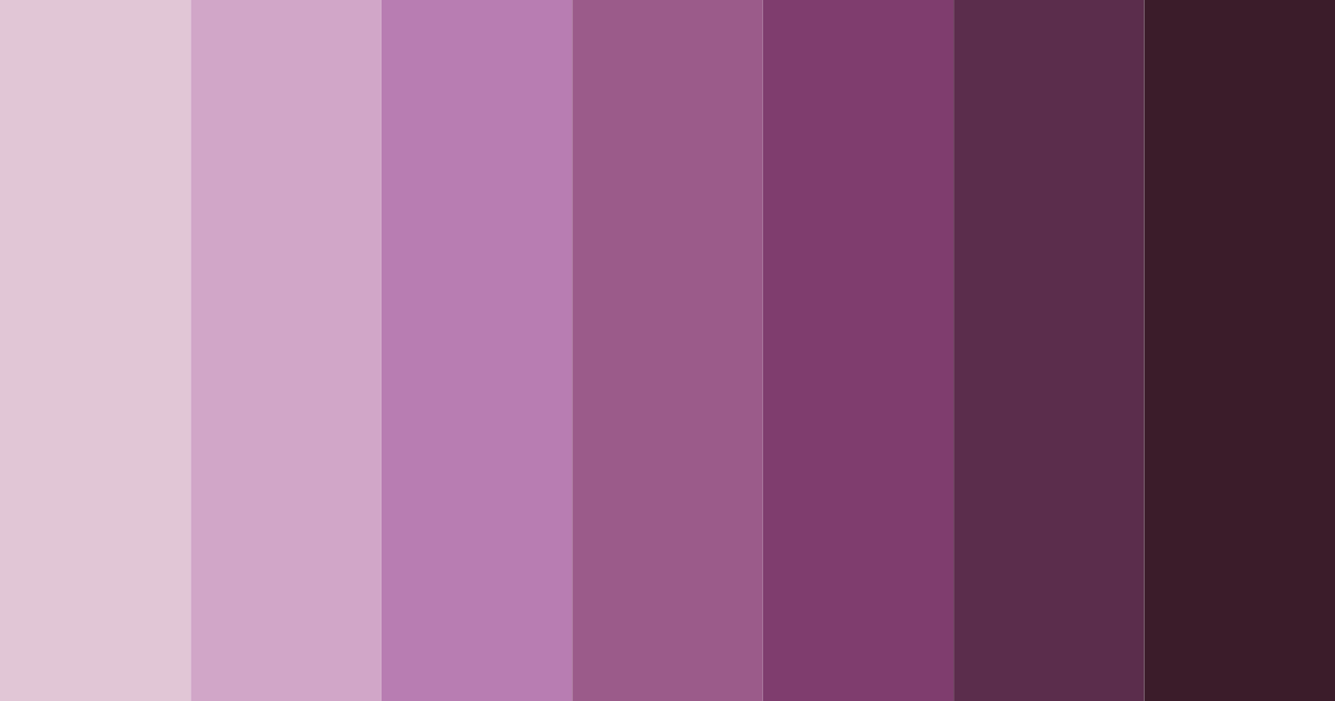 Download shades of plum color palette PNG image (landscape)