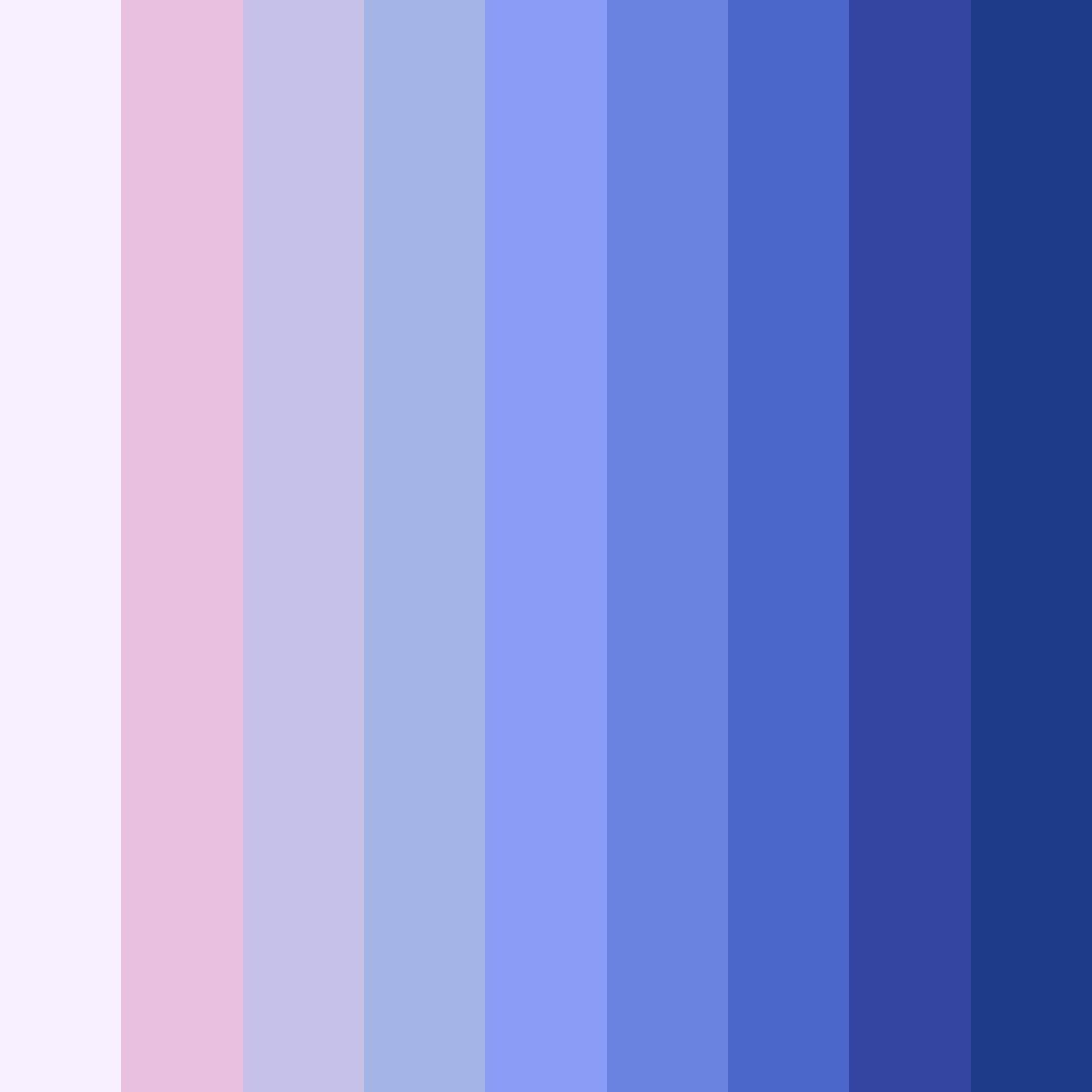 Download dreamy twilight serenade color palette PNG image (square)