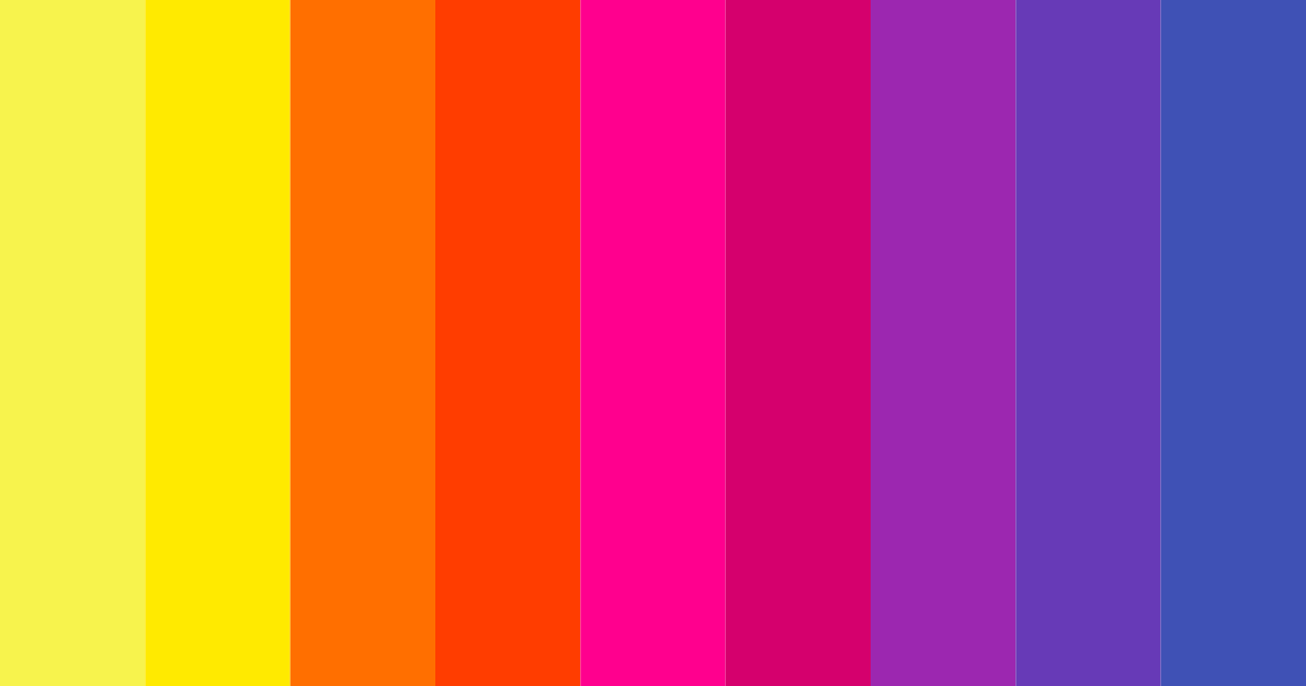 Download neon spectrum vibes color palette PNG image (landscape)