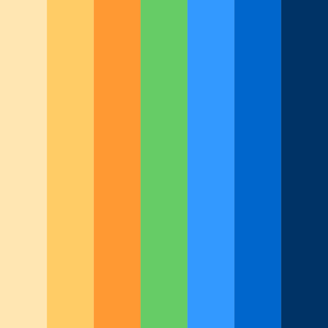 Download colorful garden color palette PNG image (square)