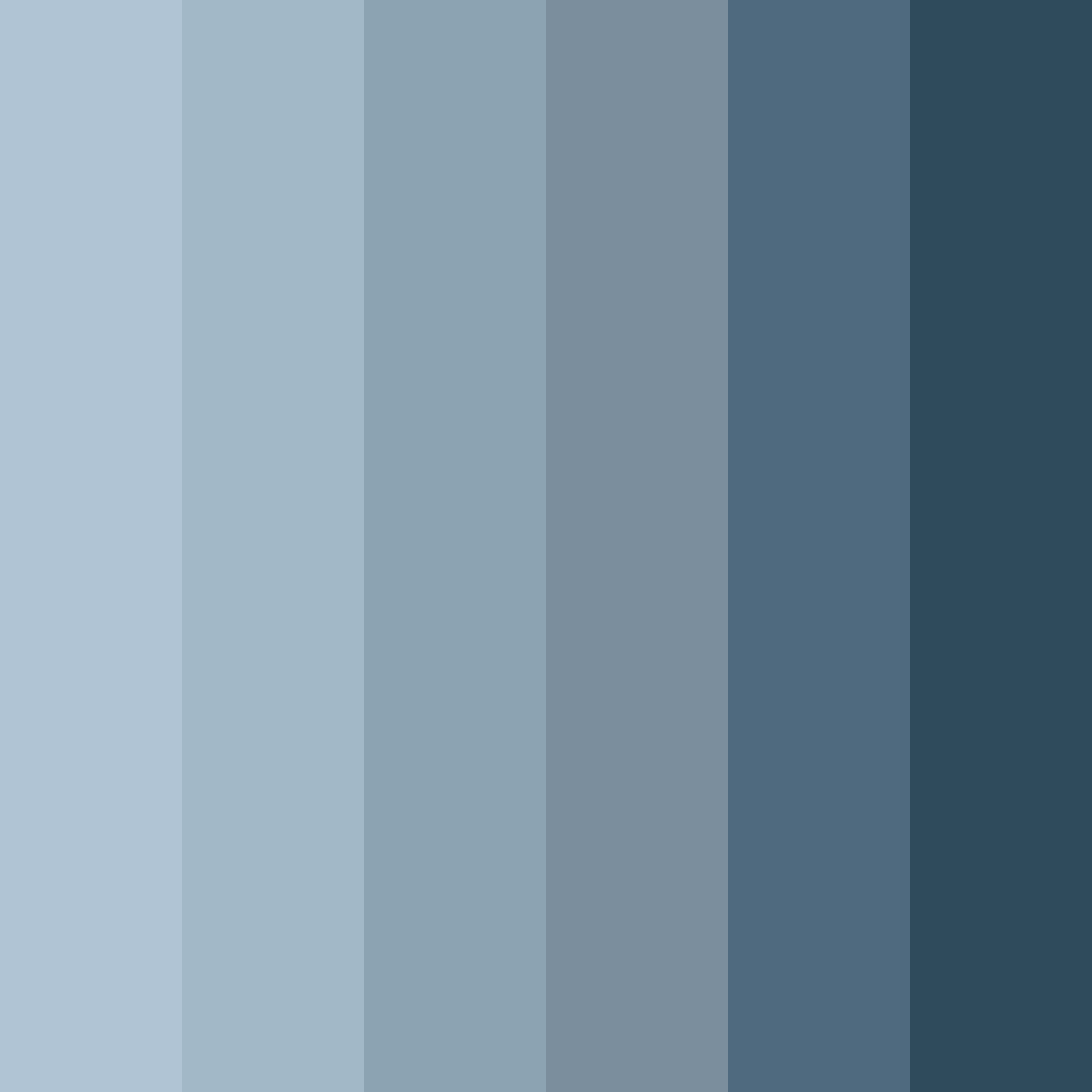 Download foggy blue color palette PNG image (square)