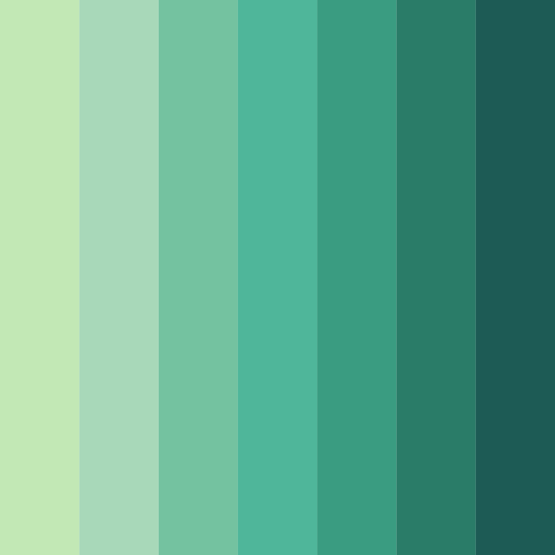 Download verdant oasis color palette PNG image (square)