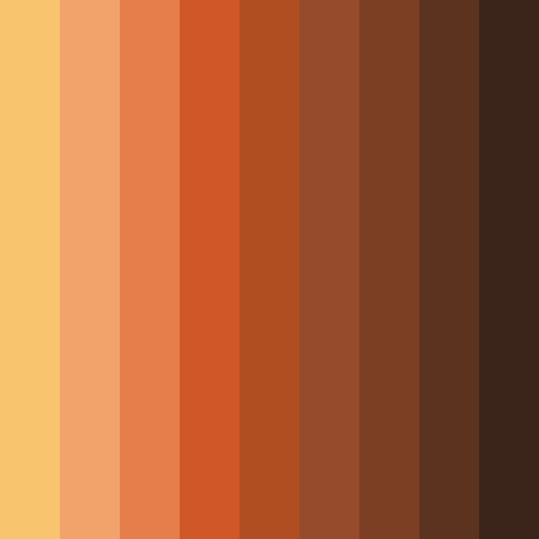 Download brown autumn color palette PNG image (square)