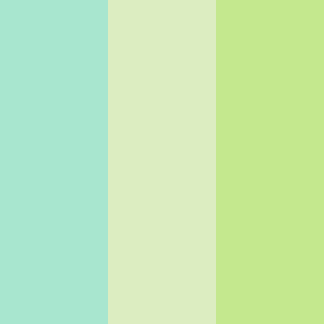 Download soft green color palette PNG image (square)