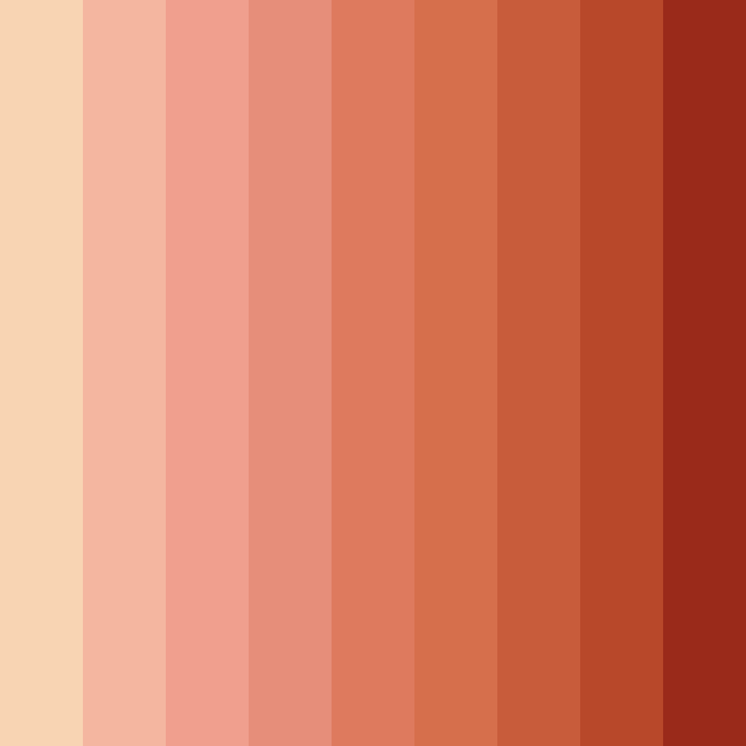 Download desert sunset color palette PNG image (square)