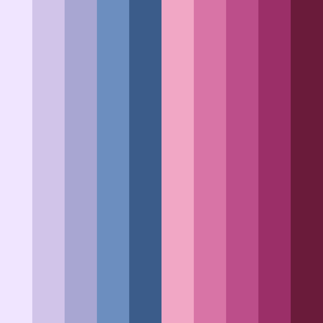 Download shades of pink and blue color palette PNG image (square)