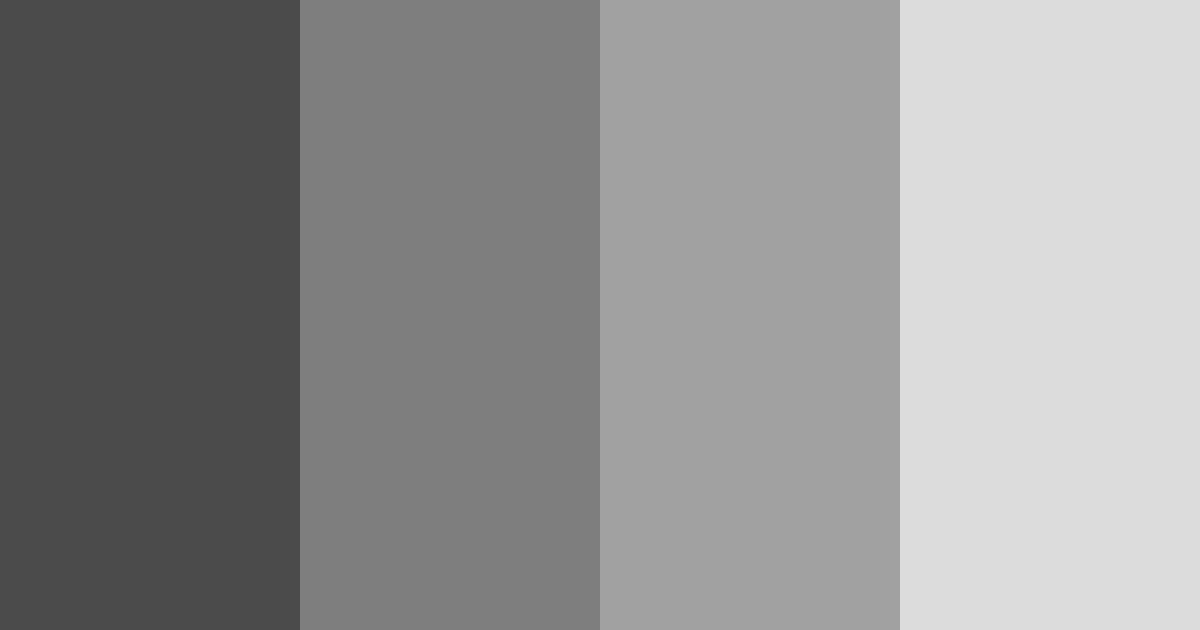 Download shades of black color palette PNG image (landscape)