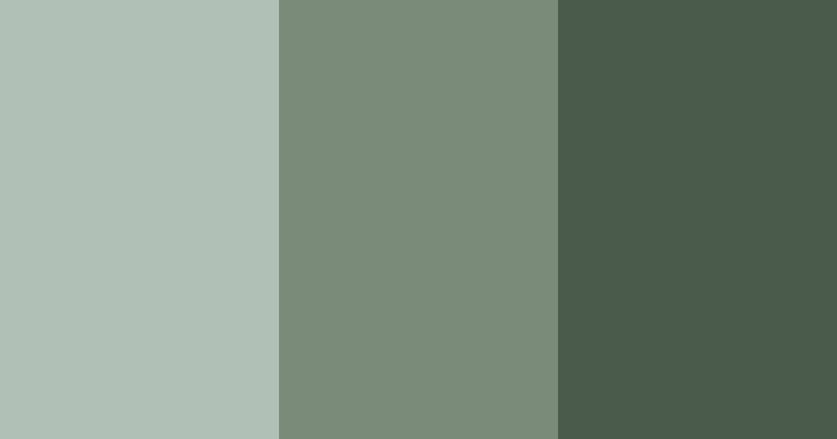 Download shades of green gray color palette PNG image (landscape)